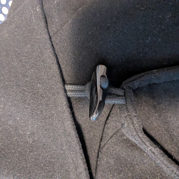 Seraphine Clarence Black Maternity Wrap Wool/Cashmere Blend Coat 6 (flexible) - Picture 3 of 5